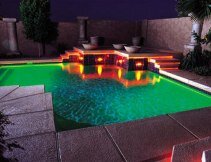 Применение светодиодная ленты для подсветки бассейнов