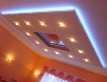 Гибка светодиодная лента для подсветки потолка